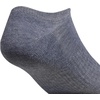 image:imageadidas Mens Athletic Cushioned No Show Socks 6 PairsHeather GreyBlack