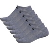 image:imageadidas Mens Athletic Cushioned No Show Socks 6 PairsHeather GreyBlack