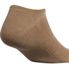 image:imageadidas Mens Athletic Cushioned No Show Socks 6 PairsKhaki SixWhiteCrystal Linen Beige
