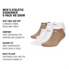 image:imageadidas Mens Athletic Cushioned No Show Socks 6 PairsKhaki SixWhiteCrystal Linen Beige