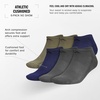 image:imageadidas Mens Athletic Cushioned No Show Socks 6 PairsOlive Strata GreenDark BlueCarbon Grey