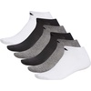 image:imageadidas Mens Athletic Cushioned No Show Socks 6 PairsWhiteAlumina BeigeCarbon Grey