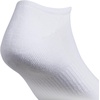 image:imageadidas Mens Athletic Cushioned No Show Socks 6 PairsWhiteBlack