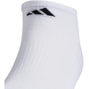 image:imageadidas Mens Athletic Cushioned No Show Socks 6 PairsWhiteBlack