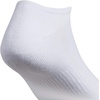 image:imageadidas Mens Athletic Cushioned No Show Socks 6 PairsWhiteBlackWhite