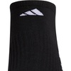 image:imageadidas Mens Cushioned Socks 3 PairsBlackOnix GreyWhite30No Show
