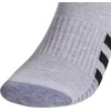 image:imageadidas Mens Cushioned Socks 3 PairsCool Light HeatherGreyBlack30Low Cut