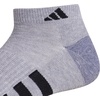 image:imageadidas Mens Cushioned Socks 3 PairsCool Light HeatherGreyBlack30Low Cut