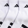 image:imageadidas Mens Cushioned Socks 3 PairsWhiteBlackClear Grey40Quarter
