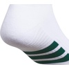 image:imageadidas Mens Cushioned Socks 3 PairsWhiteCollegiate GreenBlack40Low Cut