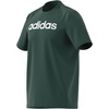 image:imageadidas Mens Essentials Single Jersey Linear Embroidered Logo TShirtCollegiate Green