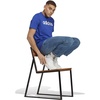 image:imageadidas Mens Essentials Single Jersey Linear Embroidered Logo TShirtSemi Lucid Blue
