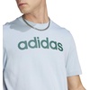 image:imageadidas Mens Essentials Single Jersey Linear Embroidered Logo TShirtWonder Blue