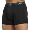 image:imageadidas Mens Microfiber Trunk Underwear 3PackBlackLucid AquamarinePure Orange