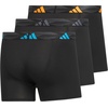 image:imageadidas Mens Microfiber Trunk Underwear 3PackBlackLucid AquamarinePure Orange