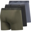image:imageadidas Mens Microfiber Trunk Underwear 3PackOlive Strata GreenBlackOnix Grey