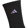 image:imageadidas Womens Cushioned Socks 3 PairsBlackMagic Lilac PurplePower Pink40Crew
