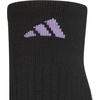 image:imageadidas Womens Cushioned Socks 3 PairsBlackMagic Lilac PurplePower Pink40No Show