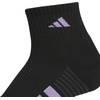 image:imageadidas Womens Cushioned Socks 3 PairsBlackMagic Lilac PurplePower Pink40Quarter