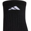 image:imageadidas Womens Cushioned Socks 3 PairsBlackNight GreyWhite30No Show