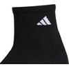 image:imageadidas Womens Cushioned Socks 3 PairsBlackNight GreyWhite30Quarter