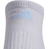 image:imageadidas Womens Cushioned Socks 3 PairsClear Onix GreyGlow BlueClear Pink40No Show