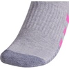 image:imageadidas Womens Cushioned Socks 3 PairsCool Light HeatherLucid Fuchsia PinkBlue Fusion30Crew