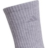 image:imageadidas Womens Cushioned Socks 3 PairsCool Light HeatherLucid Fuchsia PinkBlue Fusion30Crew