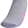 image:imageadidas Womens Cushioned Socks 3 PairsCool Light HeatherLucid Fuchsia PinkBlue Fusion30Low Cut