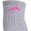 image:imageadidas Womens Cushioned Socks 3 PairsCool Light HeatherLucid Fuchsia PinkBlue Fusion30No Show