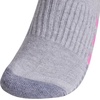 image:imageadidas Womens Cushioned Socks 3 PairsCool Light HeatherLucid Fuchsia PinkBlue Fusion30No Show