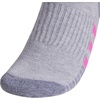image:imageadidas Womens Cushioned Socks 3 PairsCool Light HeatherLucid Fuchsia PinkBlue Fusion30Quarter