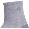 image:imageadidas Womens Cushioned Socks 3 PairsCool Light HeatherLucid Fuchsia PinkBlue Fusion30Quarter