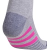 image:imageadidas Womens Cushioned Socks 3 PairsCool Light HeatherLucid Fuchsia PinkBlue Fusion30Quarter