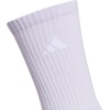 image:imageadidas Womens Cushioned Socks 3 PairsFrozen PurpleClear Onix GreySolar Purple40Crew