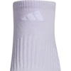 image:imageadidas Womens Cushioned Socks 3 PairsFrozen PurpleClear Onix GreySolar Purple40No Show