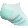 image:imageadidas Womens Cushioned Socks 3 PairsHalo Mint GreenWhiteGrey30No Show