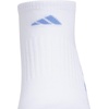 image:imageadidas Womens Cushioned Socks 3 PairsWhiteBlue FusionPowder Teal Green30No Show