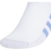 image:imageadidas Womens Cushioned Socks 3 PairsWhiteBlue FusionPowder Teal Green30No Show