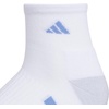 image:imageadidas Womens Cushioned Socks 3 PairsWhiteBlue FusionPowder Teal Green30Quarter