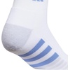 image:imageadidas Womens Cushioned Socks 3 PairsWhiteBlue FusionPowder Teal Green30Quarter