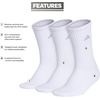 image:imageadidas Womens Cushioned Socks 3 PairsWhiteClear Onix Grey30Crew