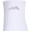 image:imageadidas Womens Cushioned Socks 3 PairsWhiteClear Onix Grey30No Show