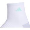 image:imageadidas Womens Cushioned Socks 3 PairsWhitePulse Mint GreenLucid Fuchsia Pink30Quarter