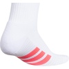 image:imageadidas Womens Cushioned Socks 3 PairsWhitePure Turbo PinkClear Onix Grey40Crew