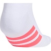 image:imageadidas Womens Cushioned Socks 3 PairsWhitePure Turbo PinkClear Onix Grey40No Show