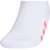 image:imageadidas Womens Cushioned Socks 3 PairsWhitePure Turbo PinkClear Onix Grey40No Show