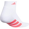 image:imageadidas Womens Cushioned Socks 3 PairsWhitePure Turbo PinkClear Onix Grey40Quarter