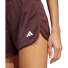 image:imageadidas Womens Pacer Essentials Knit HighRise ShortsAurora RubyWhite