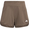 image:imageadidas Womens Pacer Essentials Knit HighRise ShortsEarth StrataWhite